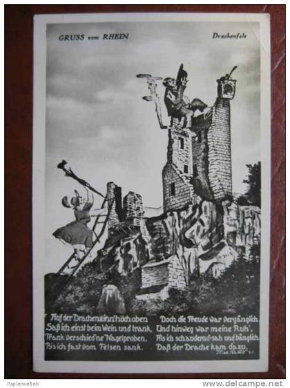 Königswinter - Drachenfels Humorkarte