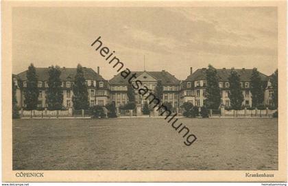 Berlin - Cöpenick - Köpenick - Krankenhaus 30er Jahre - Verlag J. Goldiner Berlin