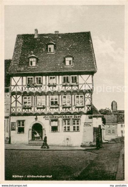 Koethen Anhalt Gaststaette Altdeutscher Hof