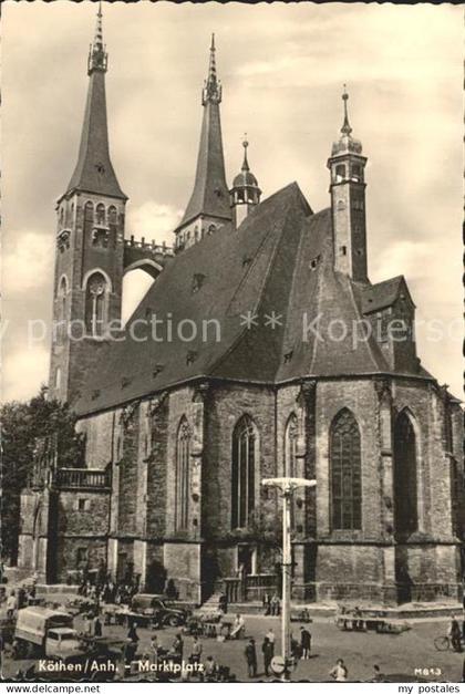 Koethen Anhalt Marktplatz Kirche