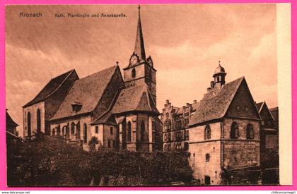 Kronach - Kath. Pfarrkirche und Annakapelle - Eglise et Chapelle - Verlag KARL LINK Nr. 930