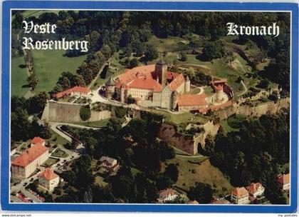 Kronach Oberfranken Kronach Festung  Rosenberg Fliegeraufnahme