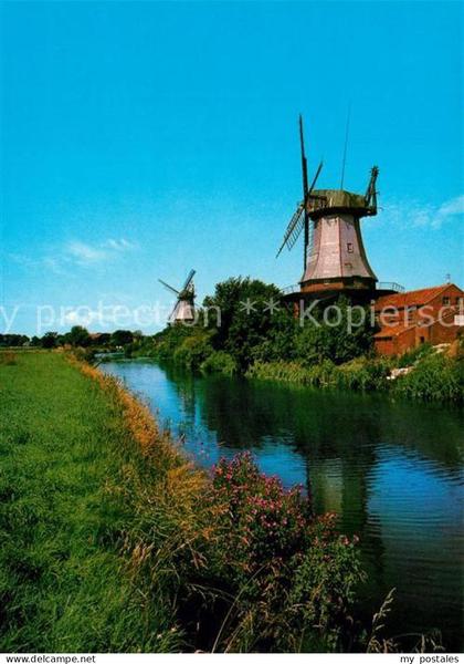 Greetsiel Krummhoern Aurich Niedersachsen Windmuehlen