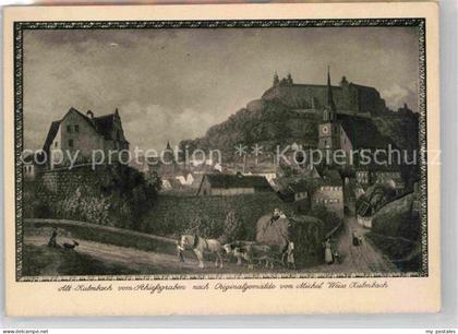 Kulmbach Bayern Alt Kulmbach vom Schiefsgraben Gemaelde