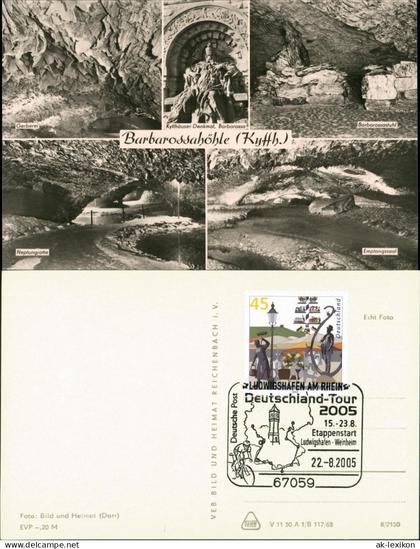 Ansichtskarte Kelbra (Kyffhäuser) Barbarossahöhle 1968 #