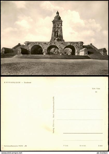 Ansichtskarte Kelbra (Kyffhäuser) KYFFHÄUSER Denkmal 1965