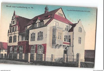 CPA Allemagne Gruss aus Ladenburg Landwirtschaftliche Schule