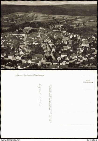 Ansichtskarte Laubach (Hessen) Luftbild Fliegeraufnahme 1971