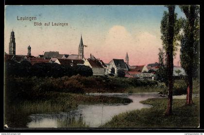AK Lauingen, Blick auf Lauingen