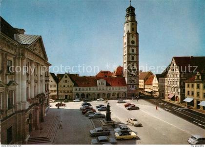 Lauingen Donau Marktplatz Denkmal Schimmelturm Geburtsort von Albertus Magnus