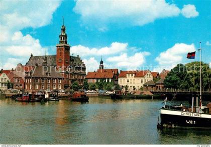 Leer Ostfriesland Hafen Rathaus Alte Waagen