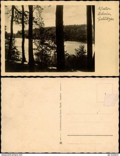 Ansichtskarte Lehnin-Kloster Lehnin Partie am Gohlitzsee 1930