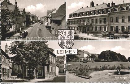 Leimen Rathaus Hauptstrasse Park Brunnen