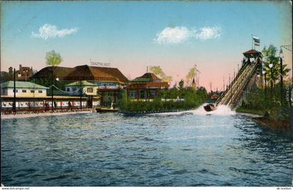 Leipzig Intern. Baufachausstellung mit Sonderausstellung: Wasser-Rutschbahn 1913