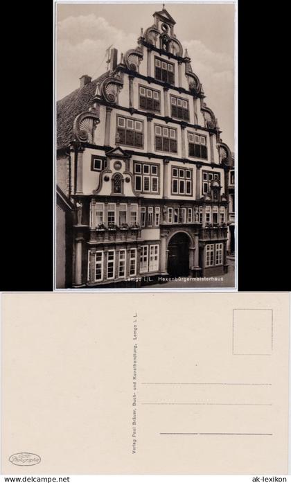 Ansichtskarte Lemgo Hexenbürgermeisterhaus 1929