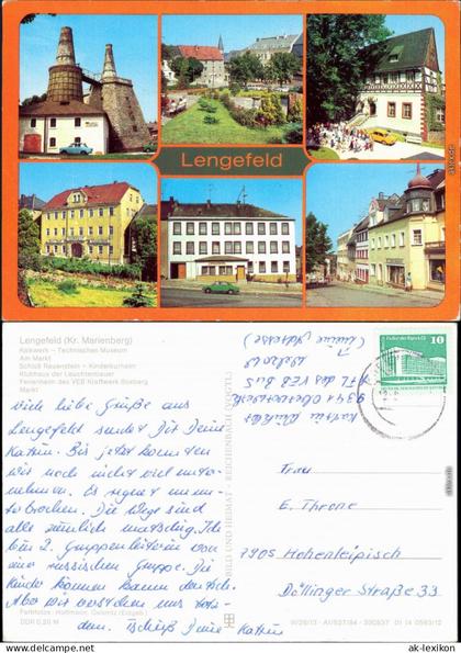 Lengefeld (Erzgebirge) Kalkwerk - Technisches Museum, Am Markt  Klubhaus   1982