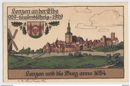 Lenzen (Elbe) - Fest-Postkarte zum 1000-jährigen Bestehen