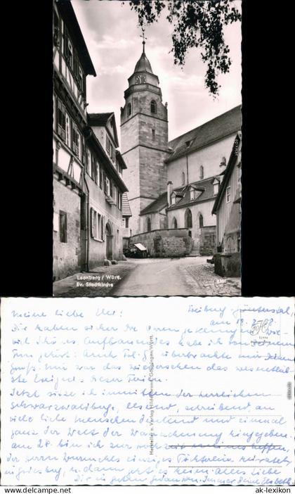 Ansichtskarte Leonberg Ev. Stadtkirche 1964