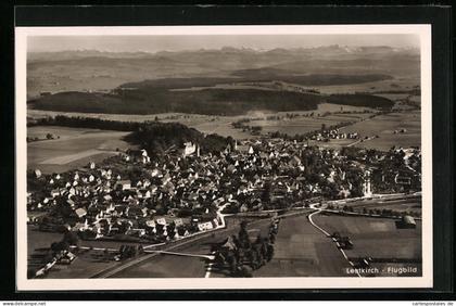 AK Leutkirch, Flugbild vom Ort