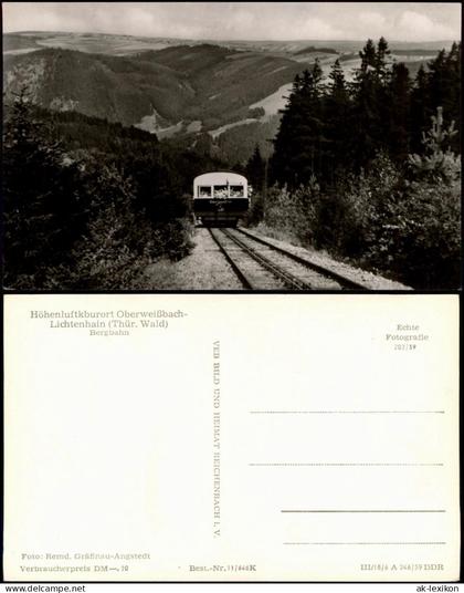 Ansichtskarte Lichtenhain/Bergbahn-Oberweißbach Oberweißbacher Bergbahn 1959