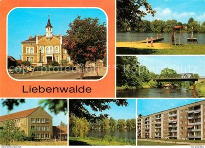 Liebenwalde Rathaus Marktplatz Freibad am Muehlensee Vosskanal Werner-Seelenbind
