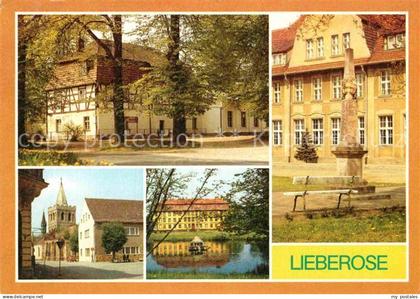 Lieberose HO Gaststaette Lindenhof Marktplatz Schloss