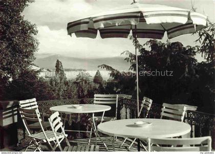 Alwind Schloss LINDAU Bodensee Bayern Terrasse Sonnenschirm Bodensee Schlossgart