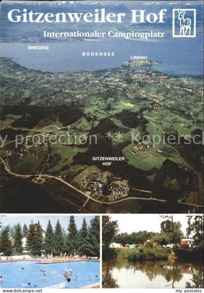 Lindau Bodensee Gitzenweiler Hof Fliegeraufnahme Bodensee
