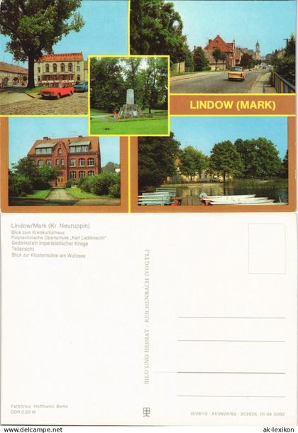 Lindow (Mark) Kulturhaus, Polytechnische Oberschule August Fischer,  1983