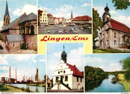 Lingen Ems Kirche Rathaus Marktplatz