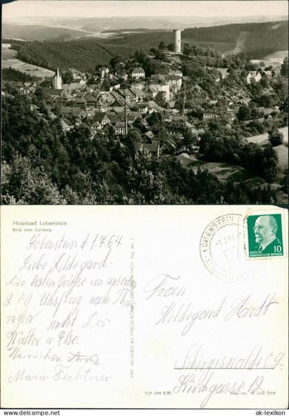 Ansichtskarte Bad Lobenstein Blick von Geheeg 1964