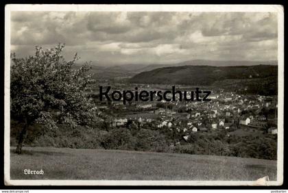 ALTE POSTKARTE LÖRRACH PANORAMA 1940 Gesamtansicht Totalansicht Feldpost Baden-Württemberg Ansichtskarte AK cpa postcard
