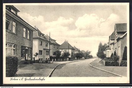 AK Lohne i. O., Gertrudenstrasse mit Wohnhäusern