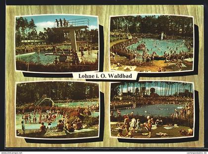 AK Lohne i. O., Partien aus dem Waldbad zur Hochsaison