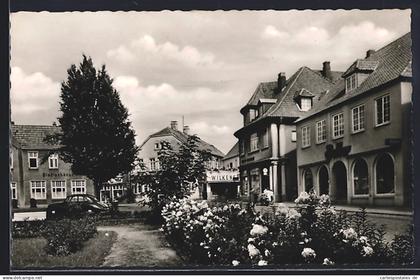 AK Lohne i. O., Rathausplatz, Geschäft Wilken