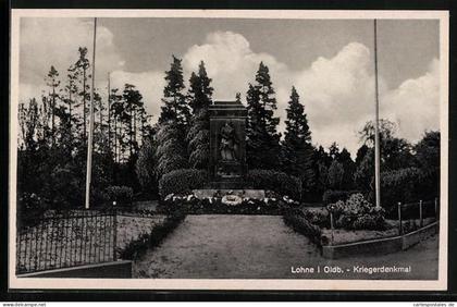 AK Lohne i. Oldb., Kriegerdenkmal