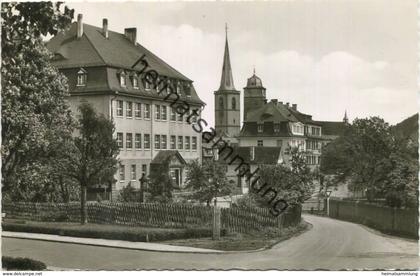 Lohr am Main - An der Knabenvolksschule - Foto-AK - Verlag Schöning & Co. Lübeck