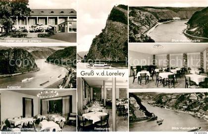 Loreley Lorelei Felsental Hotel Auf der Loreley Restaurant Fruehstueckszimmer Pa