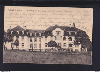 Dt. Reich Frankreich France AK Forbach i. Lothringen Maria Magdalena Krankenhaus