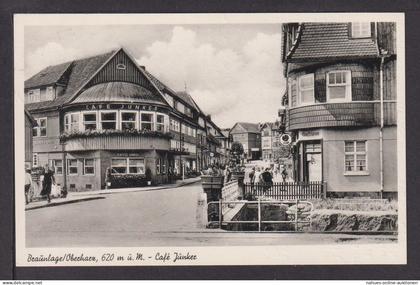 Ansichtskarte Braunlage Harz Niedersachsen Cafe Junker Hamburg Finkenwerder