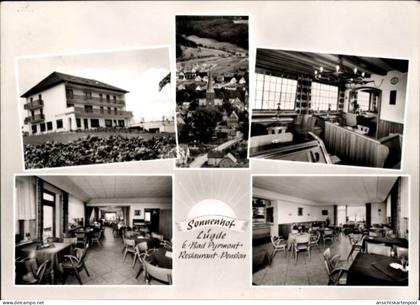 CPA Bad Pyrmont in Niedersachsen, Gesamtansicht, Sonnenhof Lüdge, Außenansicht, Gastraum