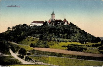 CPA Leuchtenburg Schwanewede Niedersachsen, Burg auf einem Hügel, grüne Landschaft, keine Persone