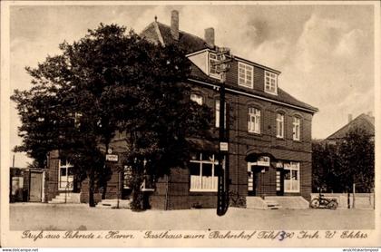 CPA Sehnde Niedersachsen, Gasthaus Zum Bahnhof, Außenansicht