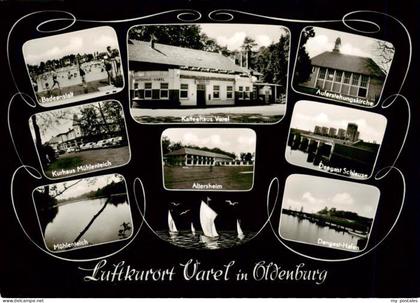 Varel Jadebusen Badeanstalt Kurhaus Muehlenteich Kaffeehaus Varel Altersheim Auf