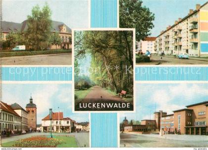 Luckenwalde Bahnhof Thaelmannstr Stadttheater Leninplatz Stadtpark