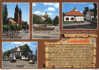 Luckenwalde Sankt Josefs Kirche Bahnhof Boulevard Torschreiberhaus