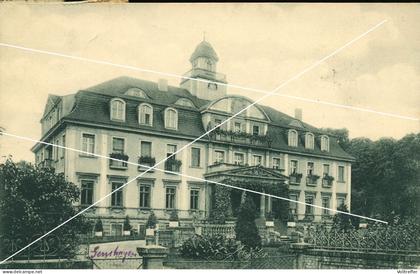 orig. AK um 1922 Genshagen bei Ludwigsfelde, Blick auf das Herrenhaus Schloß des Freiherren von Eberstein