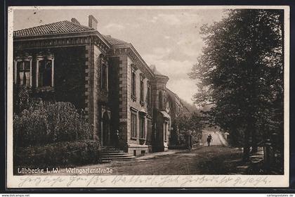 AK Lübbecke i. W., Partie in der Weingartenstrasse