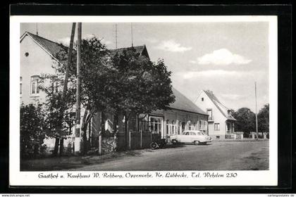 AK Oppenwehe / Lübbecke, Gasthof-Kaufhaus W. Rehburg