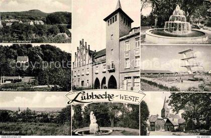 Luebbecke Westfalen Reineberg Bierbrunnen Freibad Feuerrenne